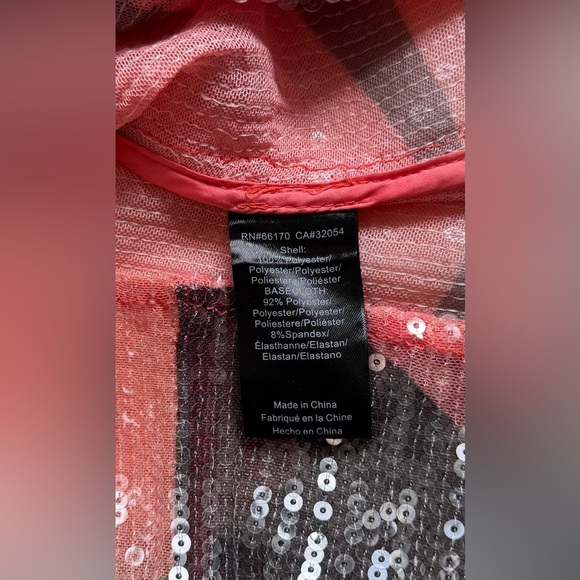 New Hutch Campbell Sequin Mini Cover Up Dress Pink - Picture 6 of 7